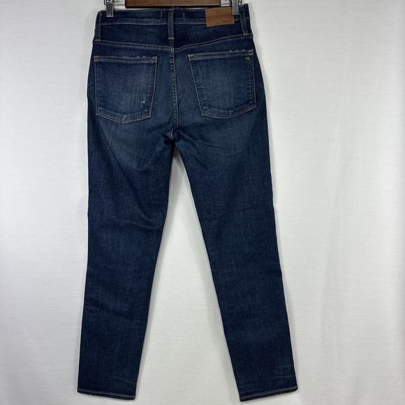 Madewell Jeans Womens 28 Slim Straight High Rise Medium Wash 28x29 Denim Stretch - Picture 11 of 14